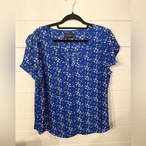 Premise Royal Blue Floral Blouse